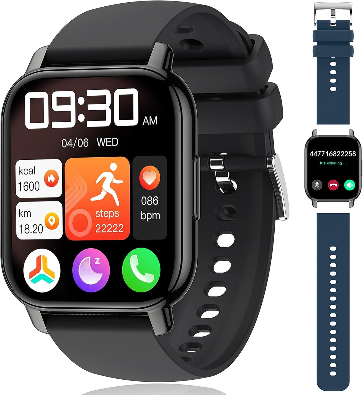 MONTRE CONNECTÉE BLUETOOTH P66 – APPELS SANTÉ –