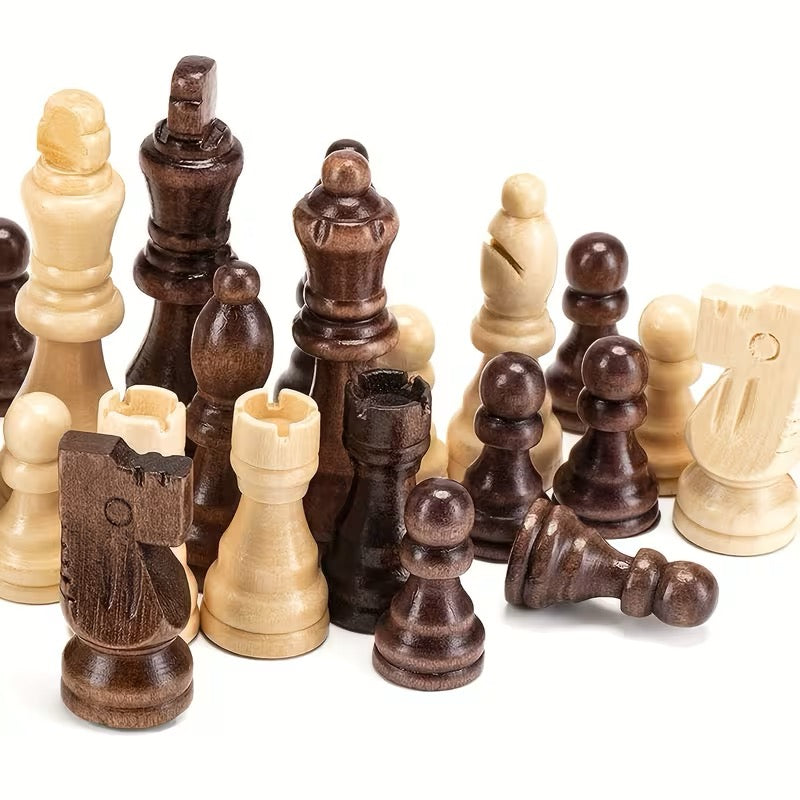 ÉCHECS EN BOIS MASSIF – STYLE STAUNTON CLASSIQUE