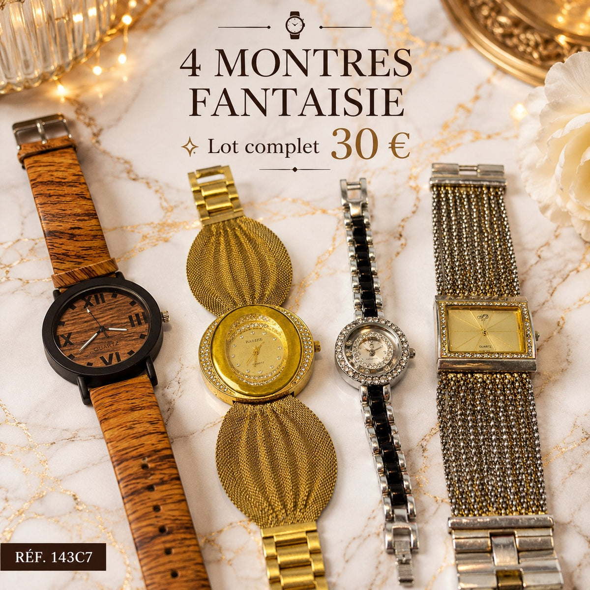 Lot de 4 montres