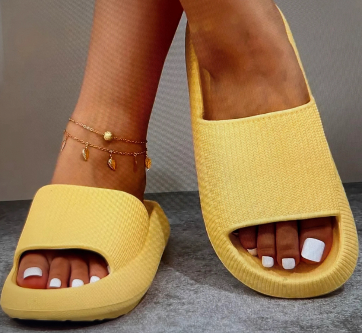 🌞 Sandales COZIGLIDES Jaunes – Pointure 36/37 – Ultra confort