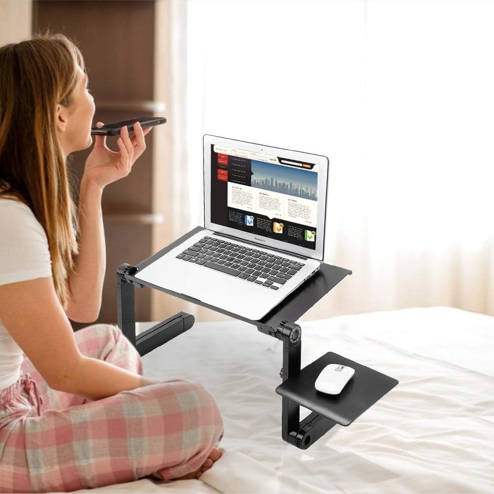 💻 TABLE ORDINATEUR PLIABLE 360° – RÉGLABLE MULTI-USAGES