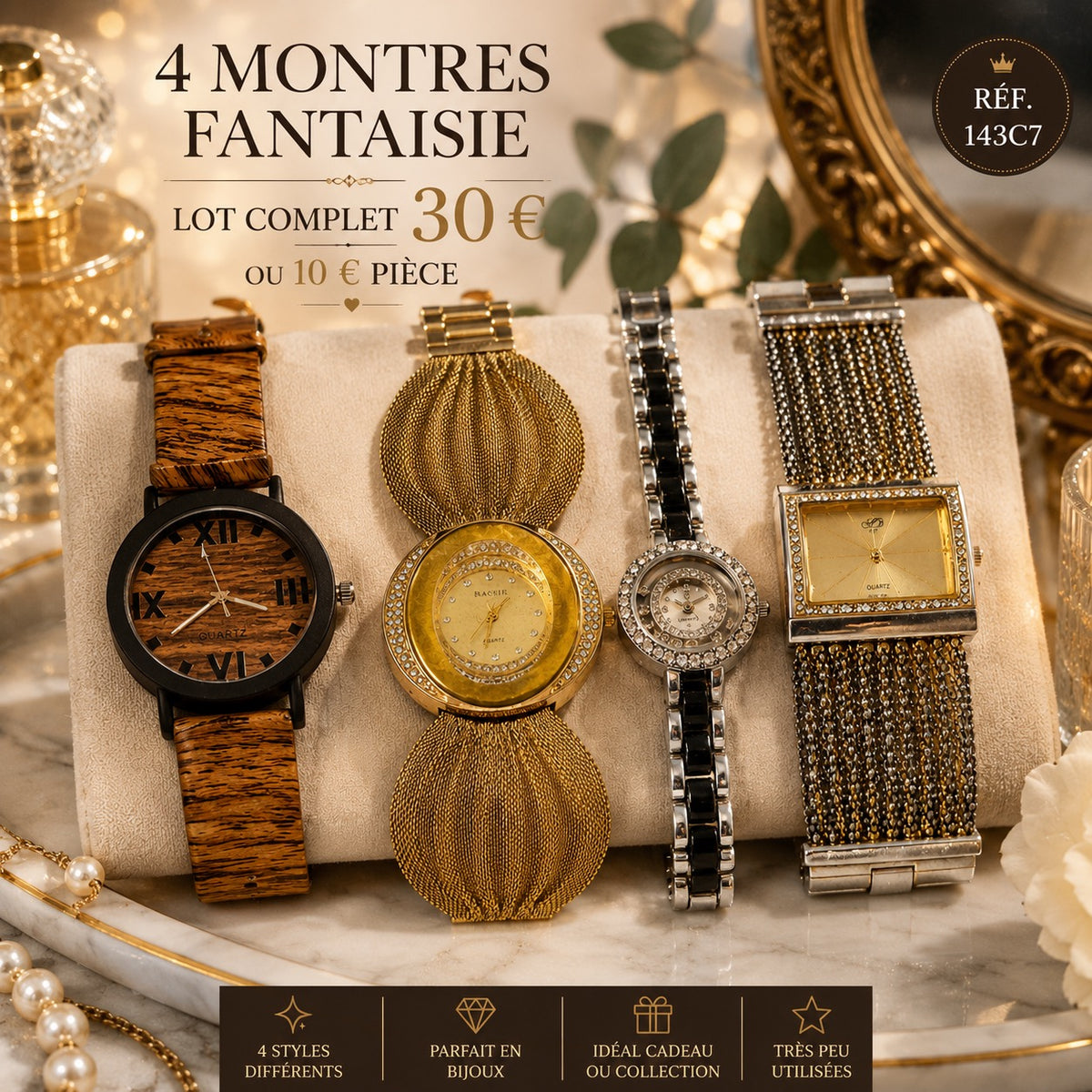 Lot de 4 montres