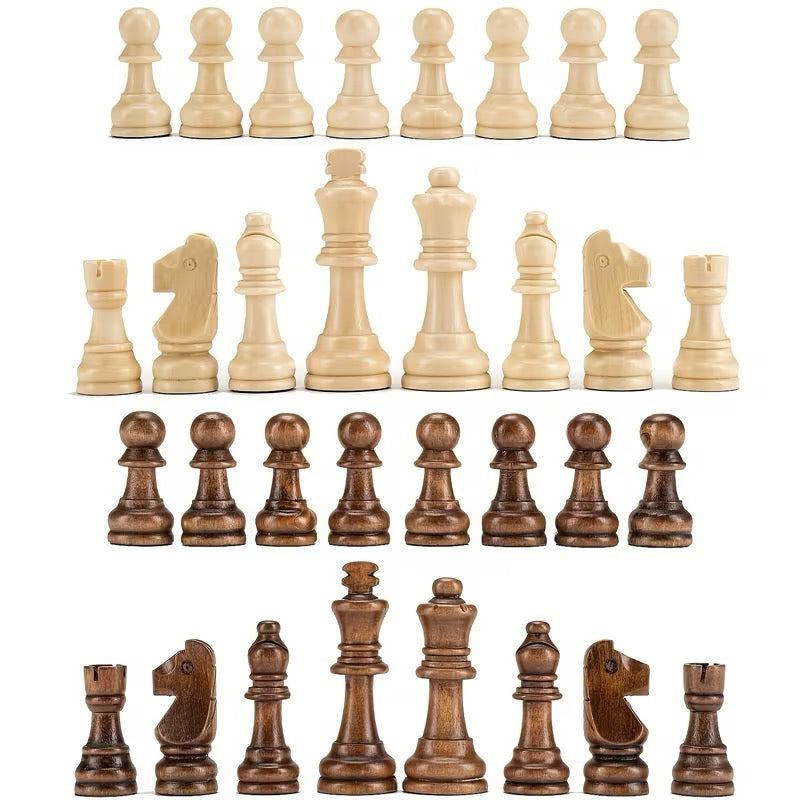 ÉCHECS EN BOIS MASSIF – STYLE STAUNTON CLASSIQUE