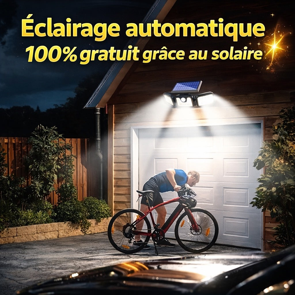 LAMPE SOLAIRE EXTÉRIEUR – DÉTECTEUR DE MOUVEMENT