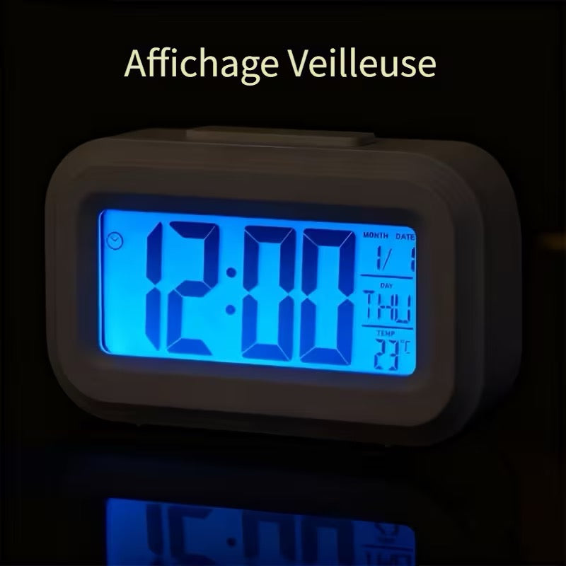 RÉVEIL DIGITAL LED –  MULTIFONCTION