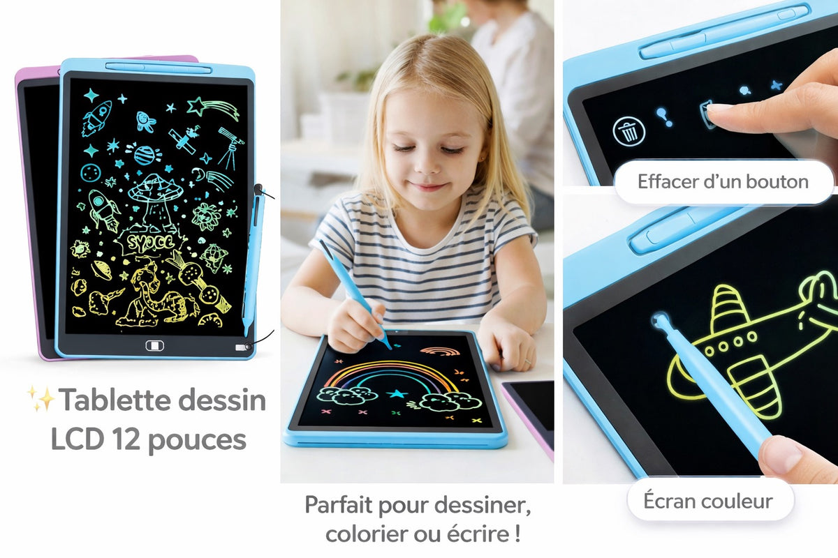 Ardoise magique Tablette de 22 cm Dessin enfant