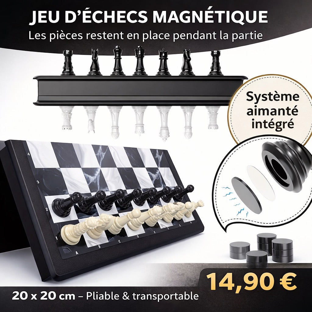 Jeu d'échec magnétique 20x20