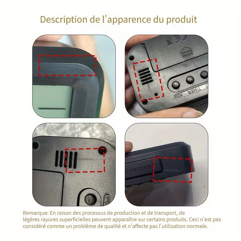 RÉVEIL DIGITAL LED –  MULTIFONCTION