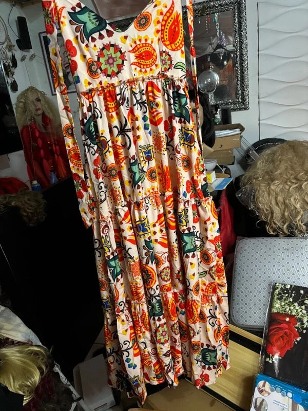 Robe Longue Bohème Dos Nu – Taille L