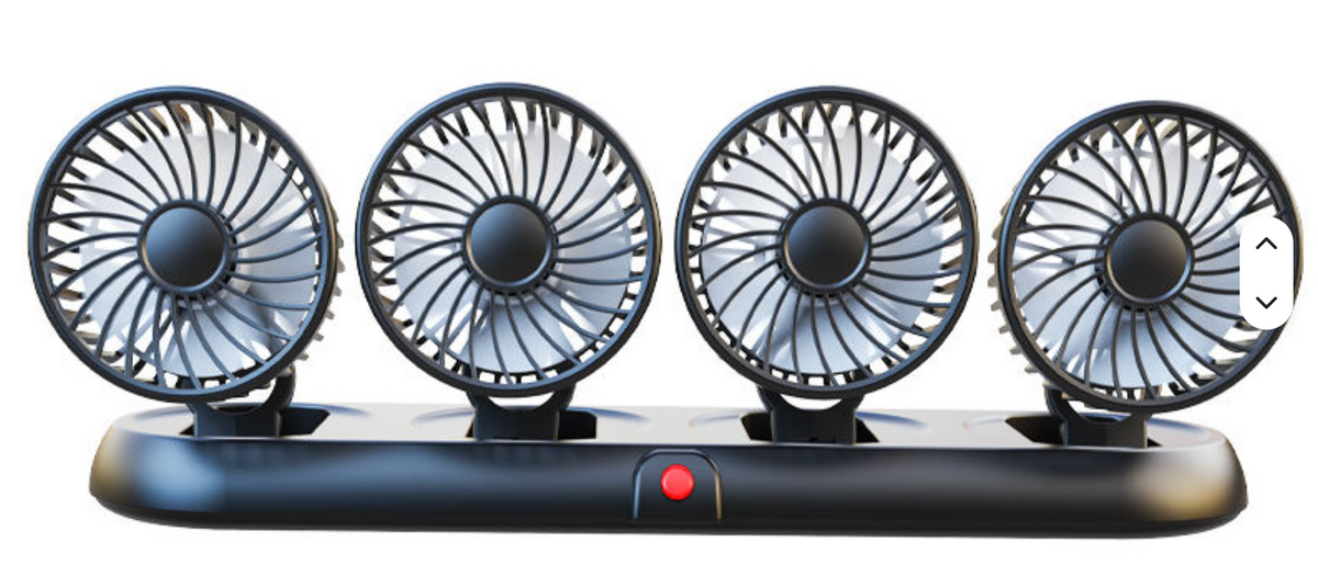 Ventilateur voiture à 4 têtes