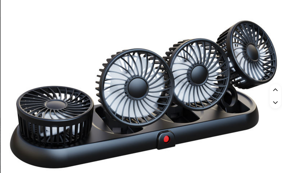 Ventilateur voiture à 4 têtes