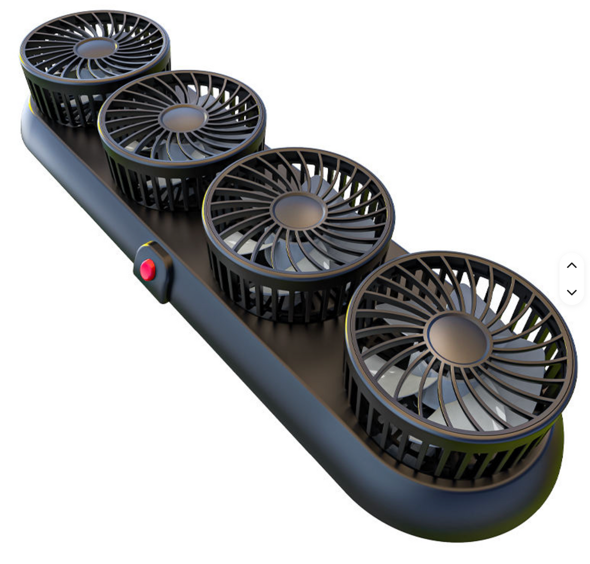 Ventilateur voiture à 4 têtes