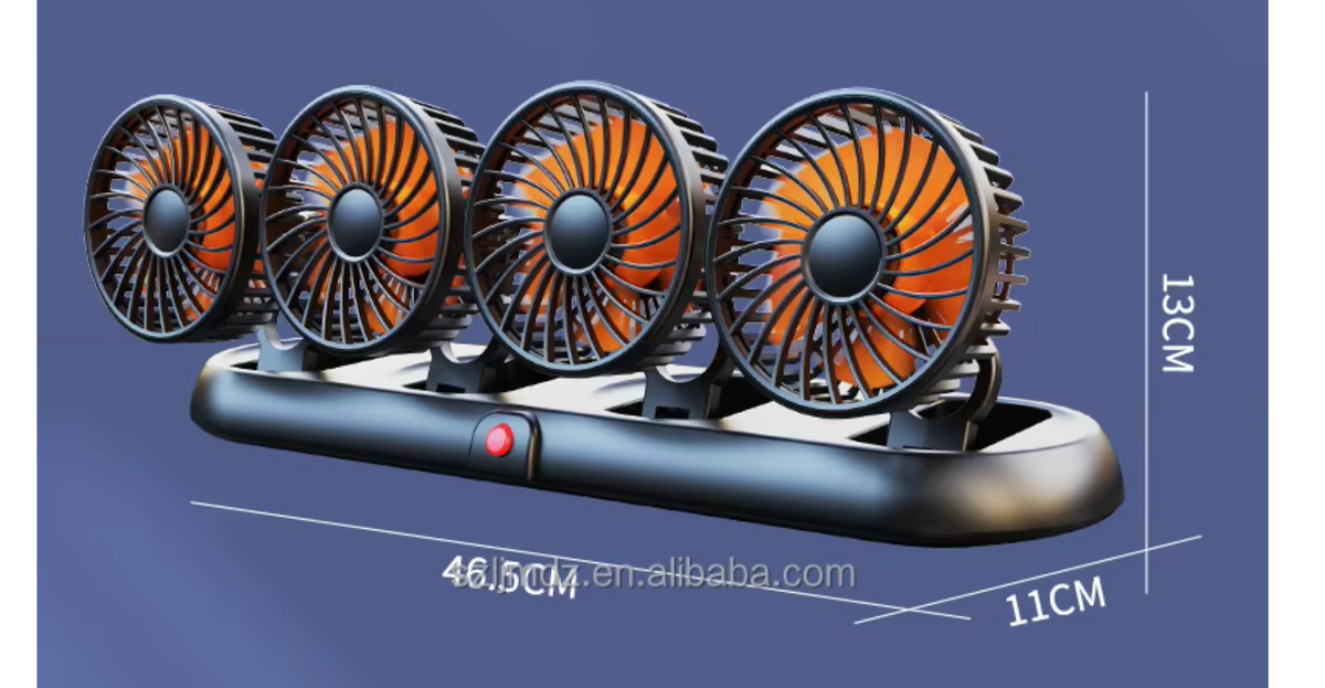 Ventilateur voiture à 4 têtes