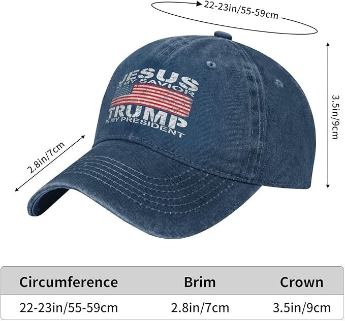 CASQUETTE « JÉSUS EST MON SAUVEUR – TRUMP EST MON PRÉSIDENT »