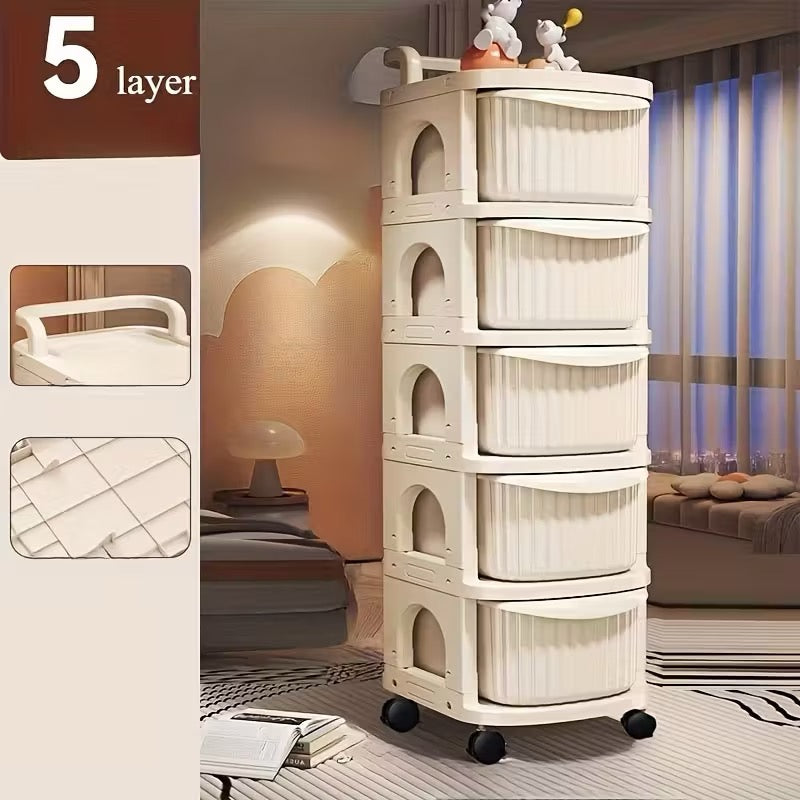 CHARIOT DE RANGEMENT 5 NIVEAUX – MOBILE ULTRA PRATIQUE