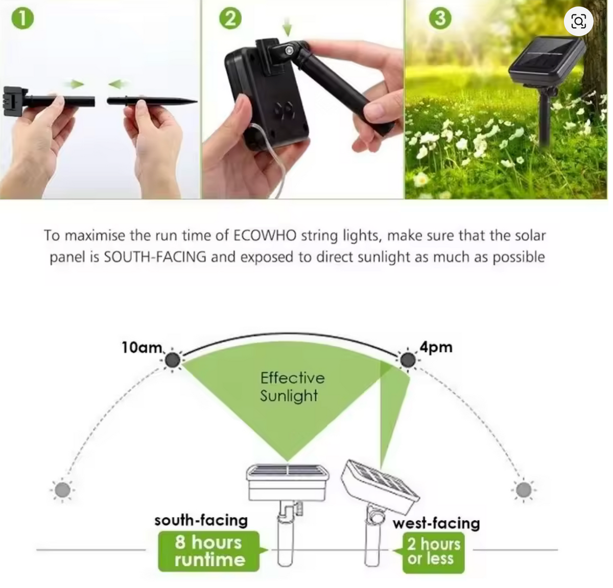 ✨ GUIRLANDE LUMINEUSE SOLAIRE 22 M – 200 LED BLANCHES – ÉTANCHE – 8 MODES D'ÉCLAIRAGE ✨