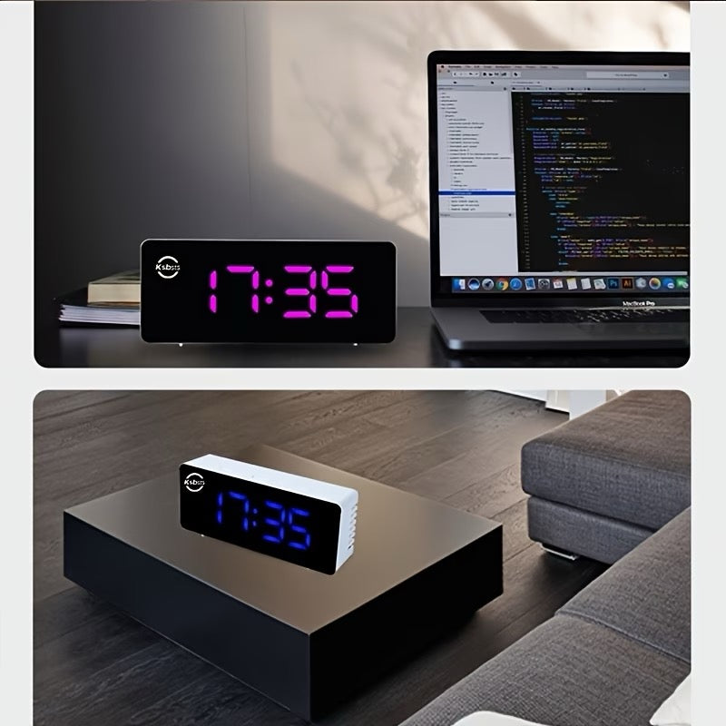 RÉVEIL LED NUMÉRIQUE DESIGN – AFFICHAGE MIROIR