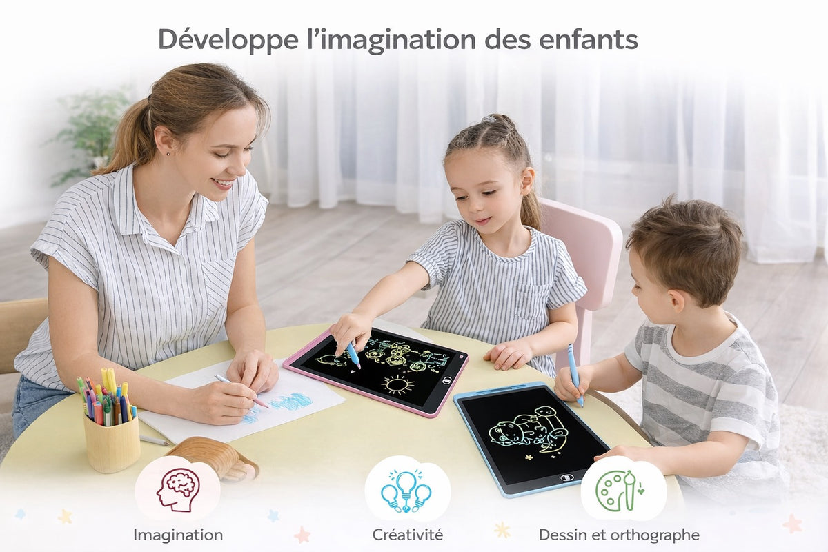 Ardoise magique Tablette de 22 cm Dessin enfant