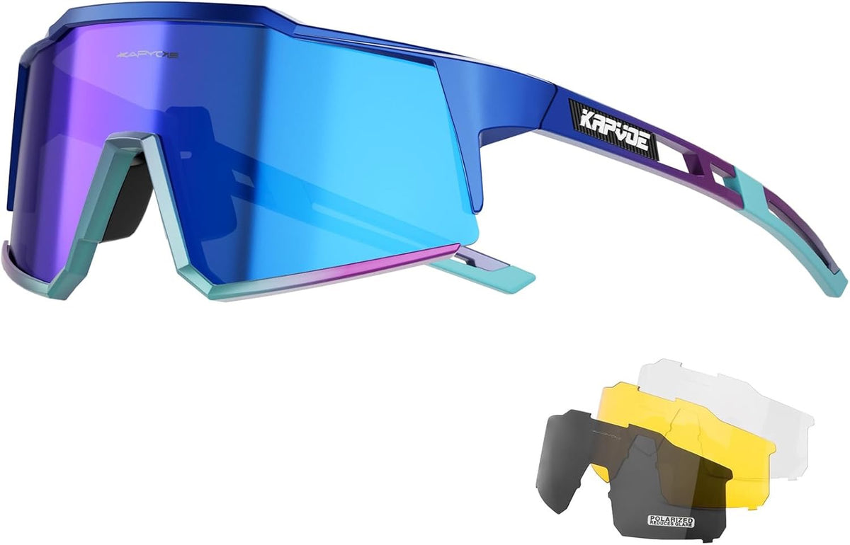 ✨ LUNETTES CYCLISME POLARISÉES KAPVOE – UV400 SPORT EXTREME ✨