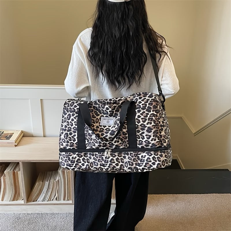✨ SAC DE VOYAGE LÉOPARD – GRANDE CAPACITÉ &amp; ULTRA TENDANCE ✨