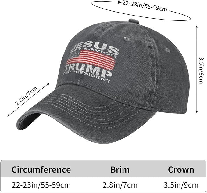 CASQUETTE « JÉSUS EST MON SAUVEUR – TRUMP EST MON PRÉSIDENT »