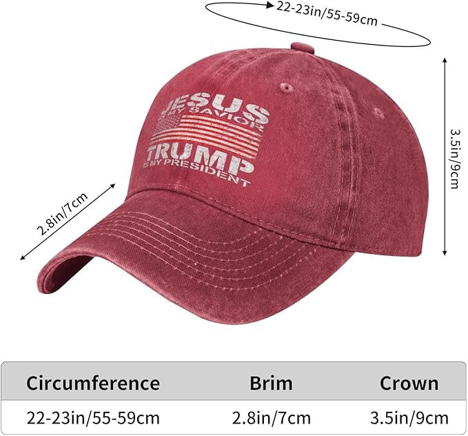 CASQUETTE « JÉSUS EST MON SAUVEUR – TRUMP EST MON PRÉSIDENT »