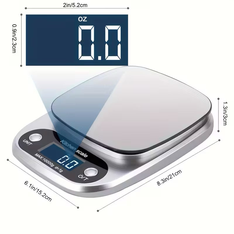 Balance de cuisine numérique précise 10 kg