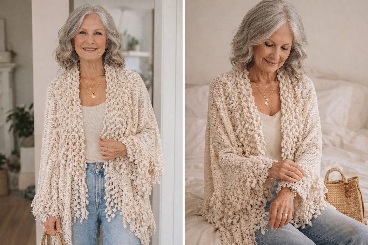 🌿 GILET BOHÈME OVERSIZE