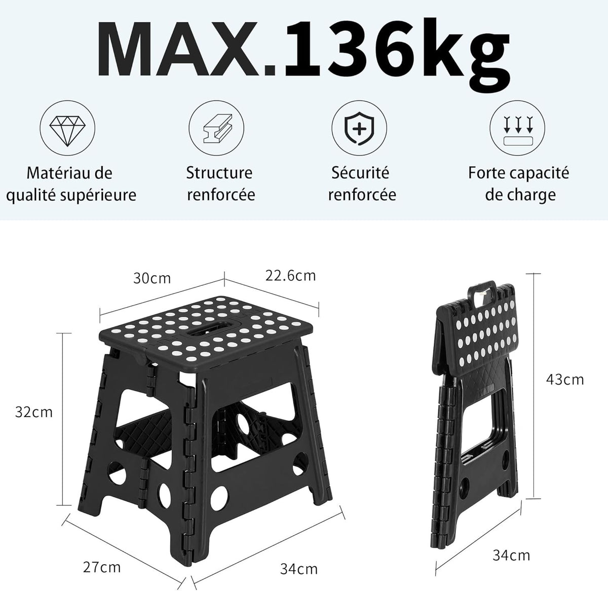 ✨ MARCHEPIED PLIABLE ULTRA PRATIQUE – ROBUSTE & COMPACT ✨