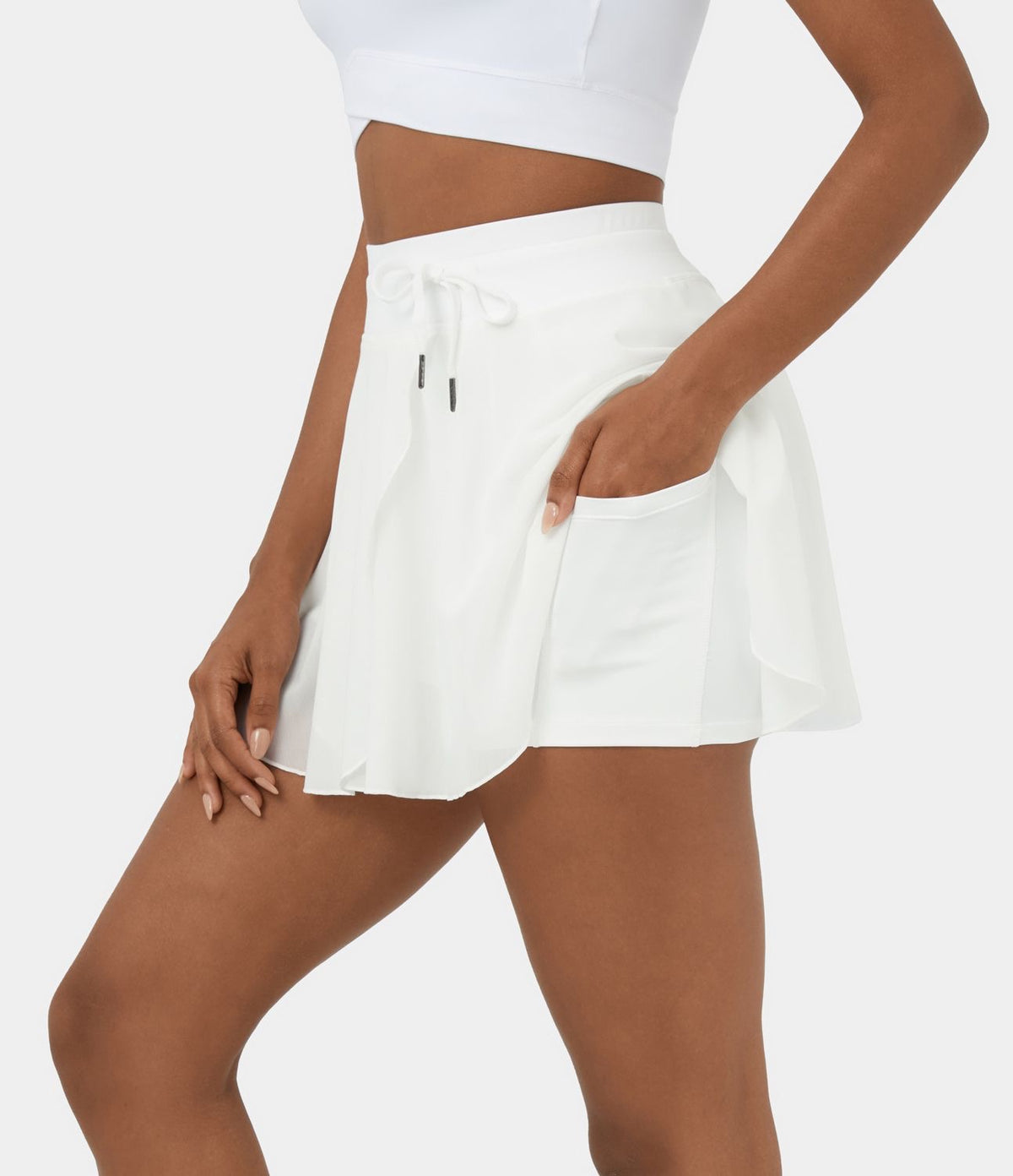 UPE-SHORT SPORT ÉLÉGANTE AVEC POCHE TÉLÉPHONE – BLANCHE (L) OU NOIRE (M)