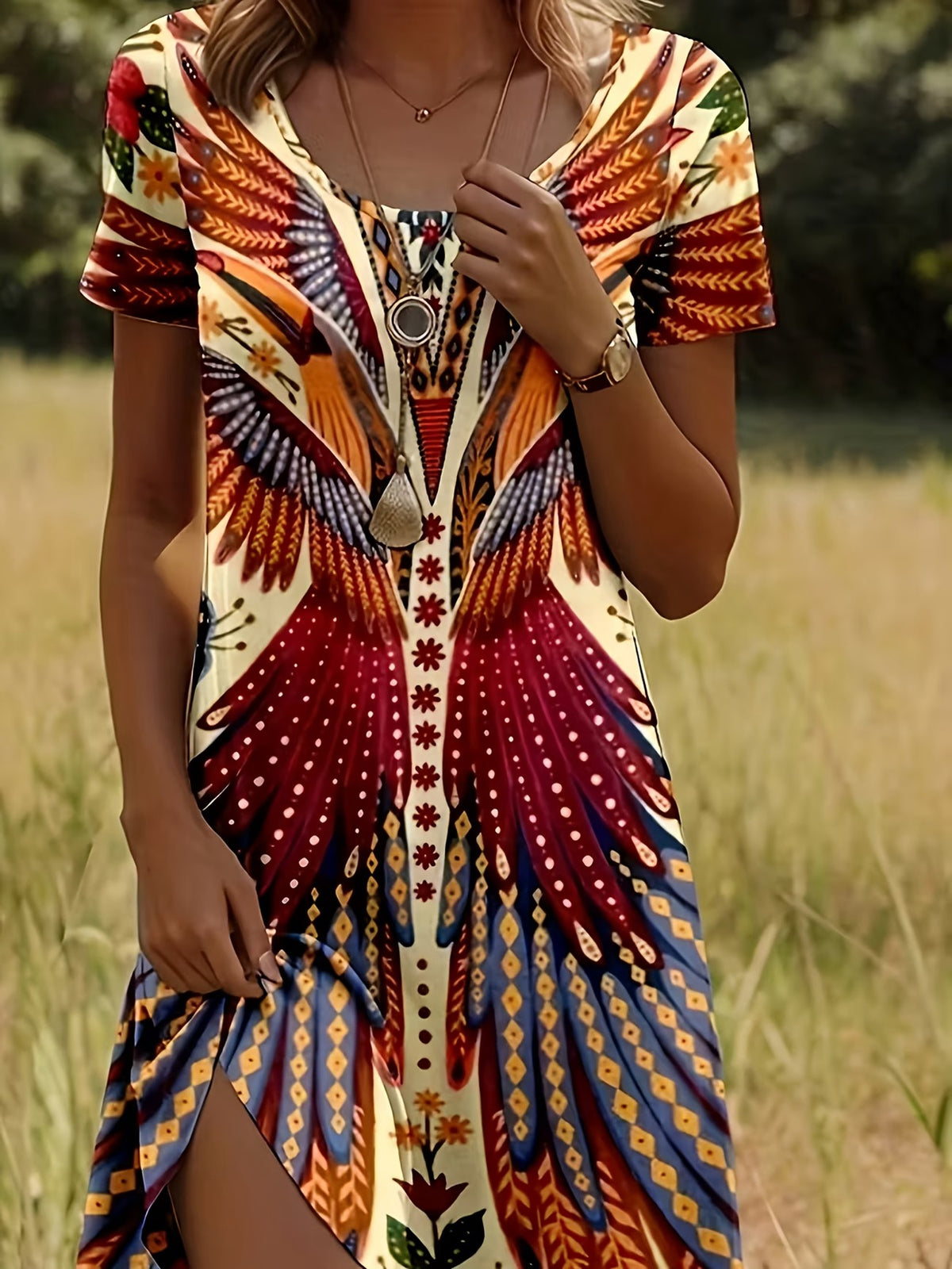 ROBE BOHÈME ARTISTIQUE – STYLE VINTAGE & ÉLÉGANCE ESTIVALE