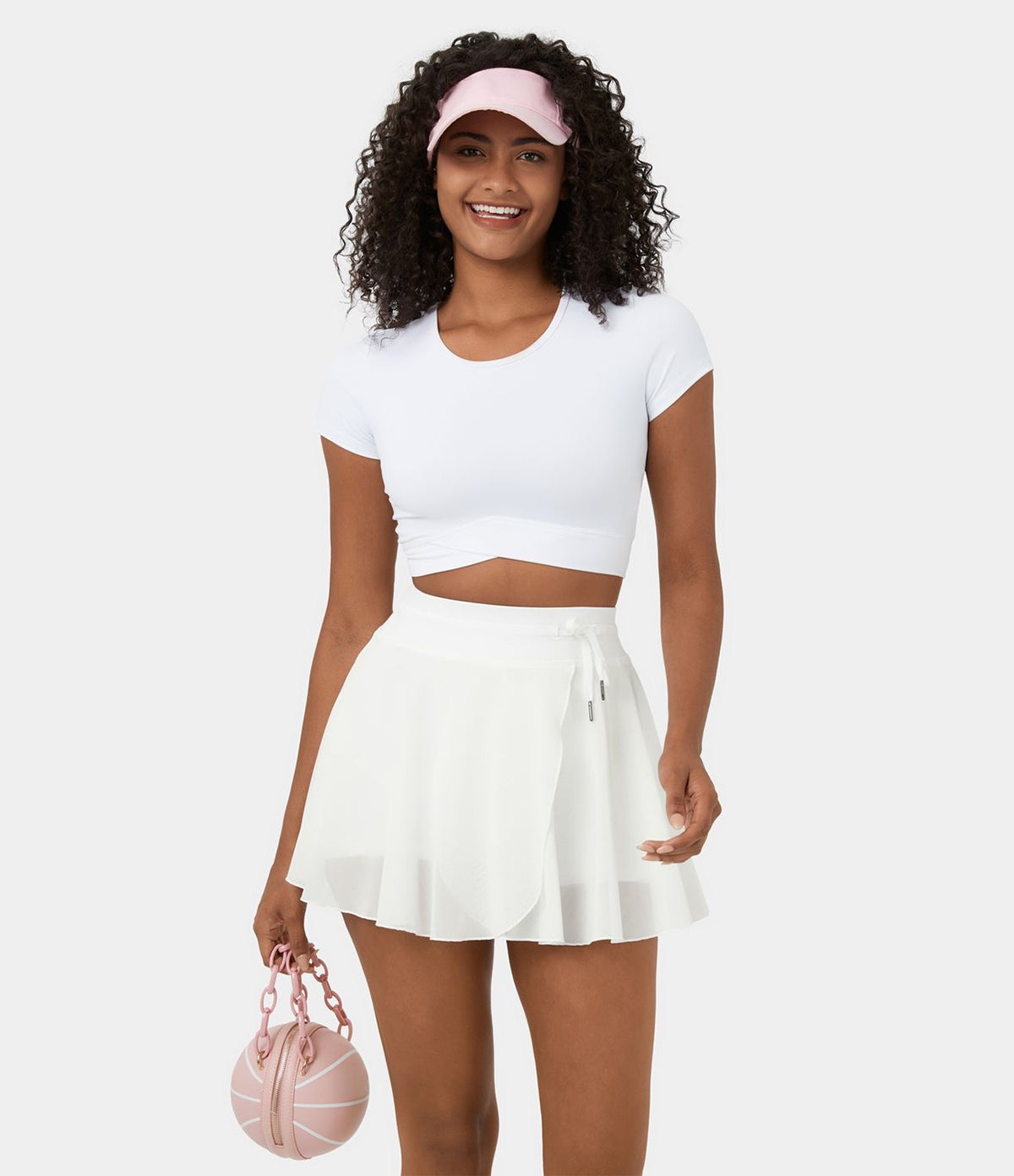 UPE-SHORT SPORT ÉLÉGANTE AVEC POCHE TÉLÉPHONE – BLANCHE (L) OU NOIRE (M)