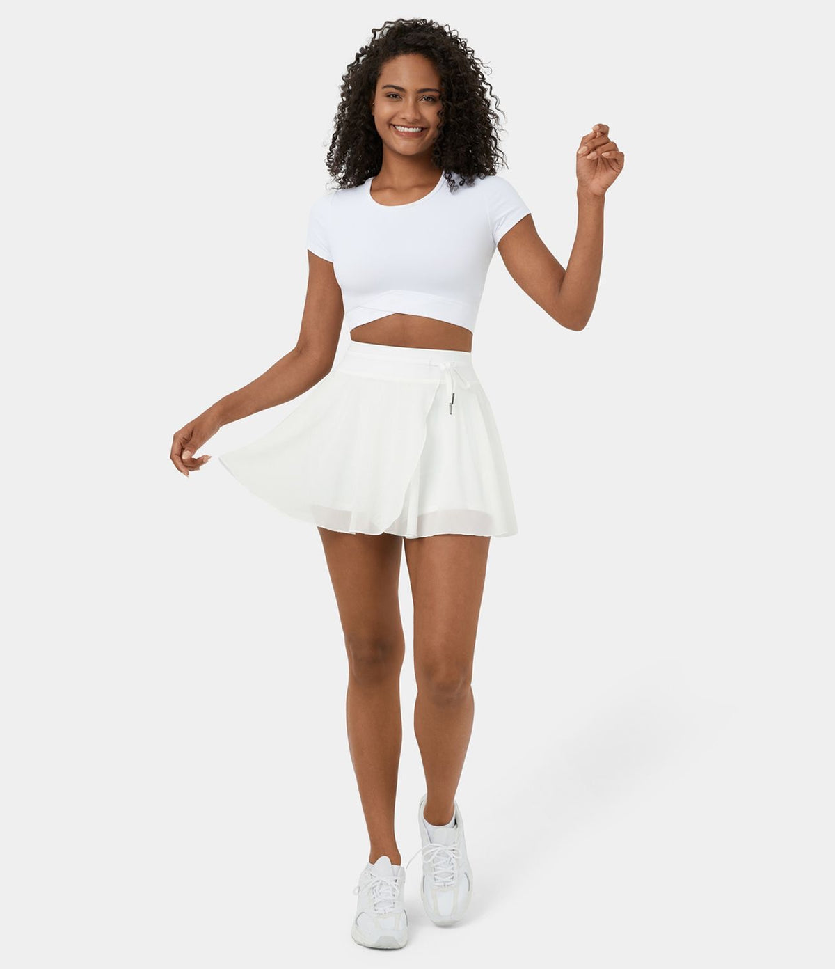 UPE-SHORT SPORT ÉLÉGANTE AVEC POCHE TÉLÉPHONE – BLANCHE (L) OU NOIRE (M)