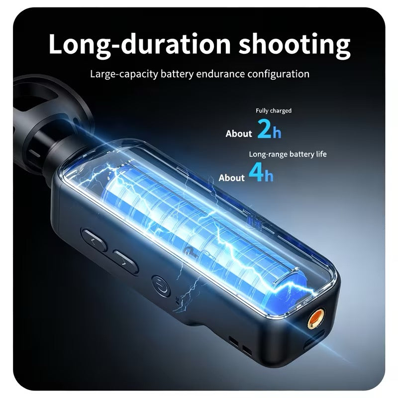 📹 CAMÉRA DE POCHE 4K – OBJECTIF ROTATIF 180°/90° – ÉCRAN HD – ULTRA COMPACTE