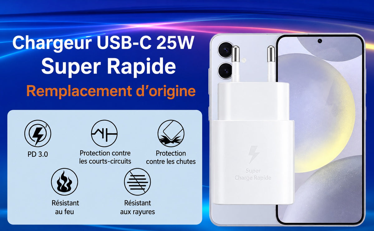DOUBLE OFFRE CHARGE RAPIDE USB-C 25