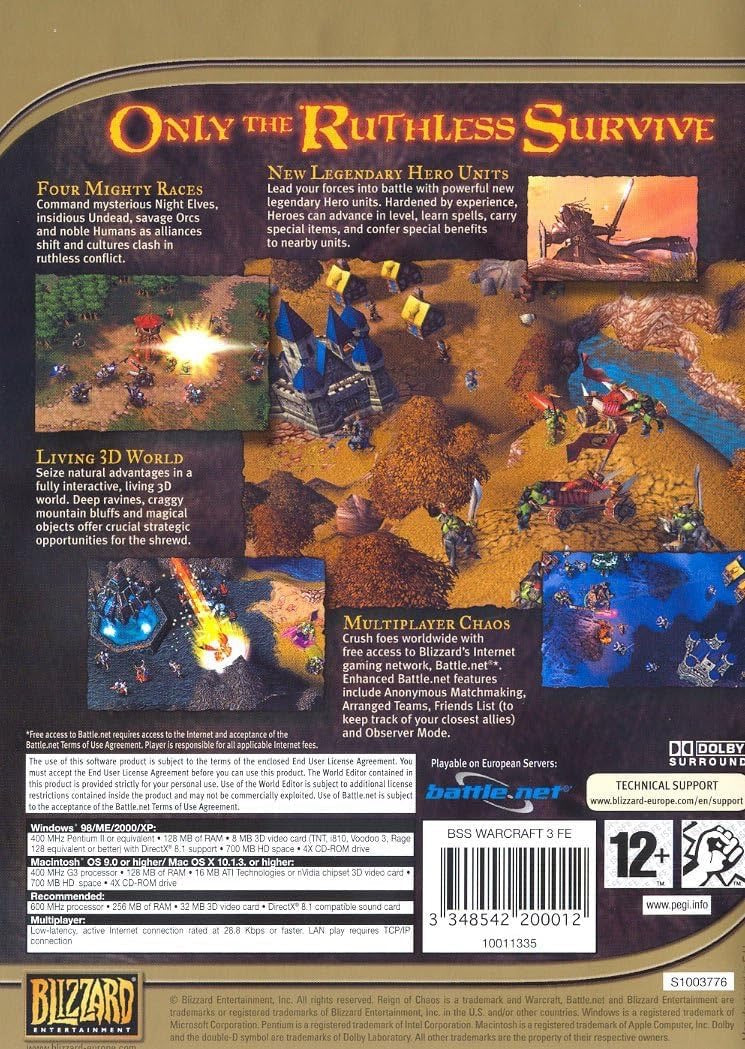 ⚔️ Warcraft III : Reign of Chaos + The Frozen Throne (PC / Mac)