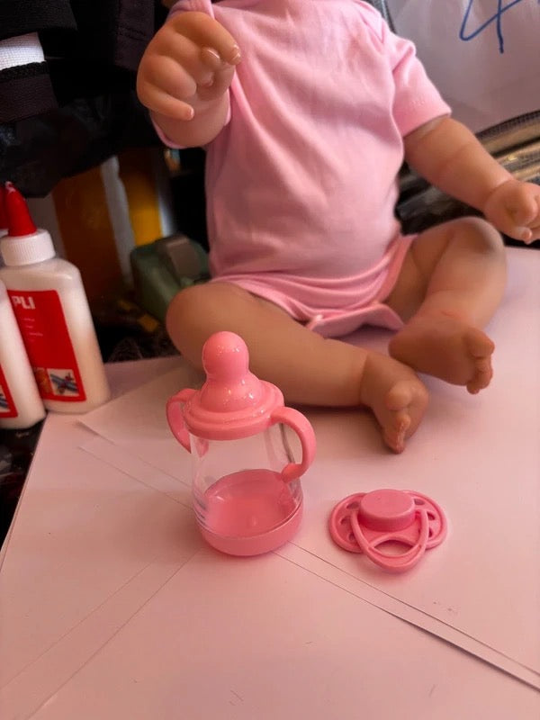 Poupée bébé fille 50 cm Ultra réaliste + accessoires