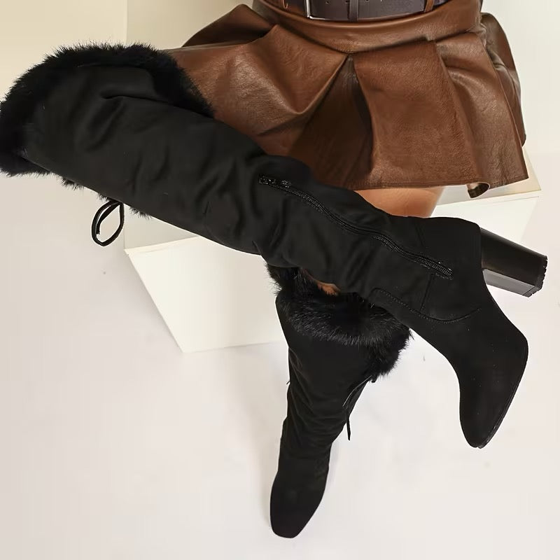BOTTES HAUTES FOURRÉES FEMME  42