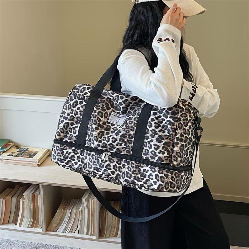 ✨ SAC DE VOYAGE LÉOPARD – GRANDE CAPACITÉ &amp; ULTRA TENDANCE ✨