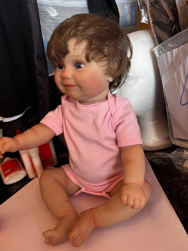 Poupée bébé fille 50 cm Ultra réaliste + accessoires