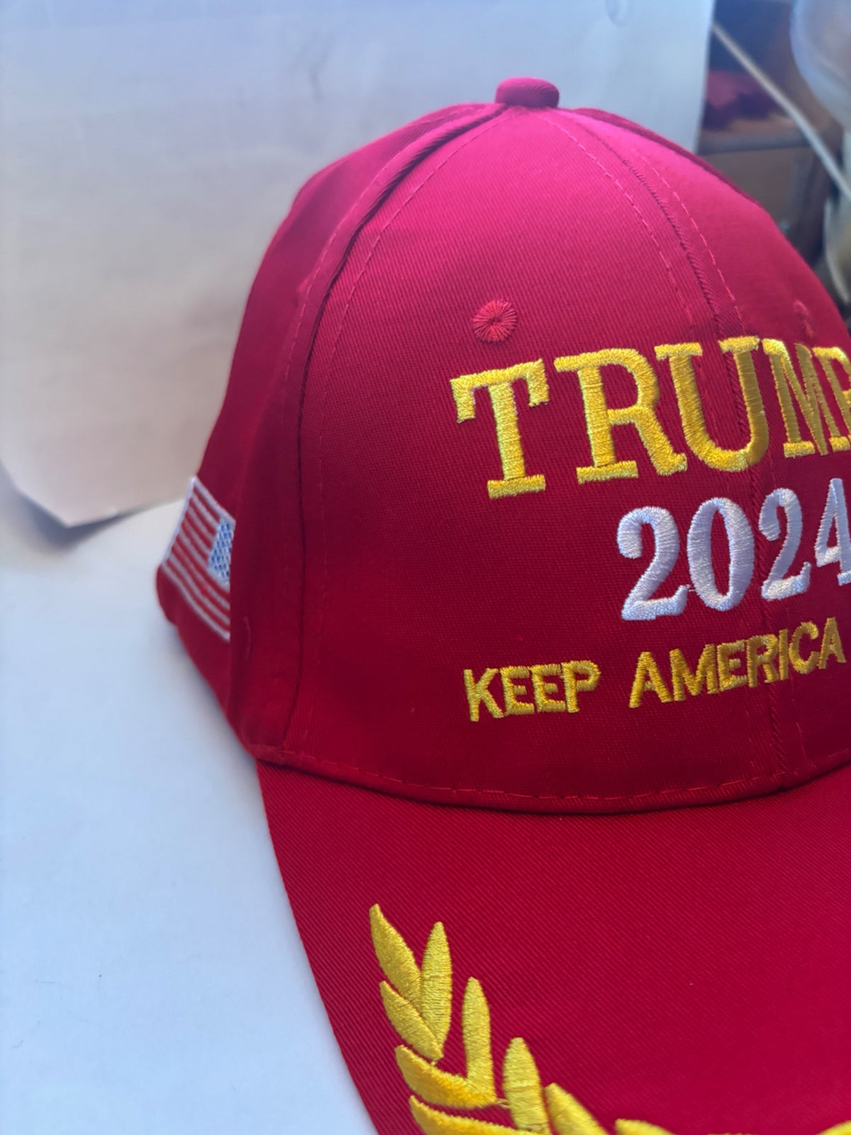 Casquette TRUMP 2024 – Rouge Brodée Premium 🇺🇸