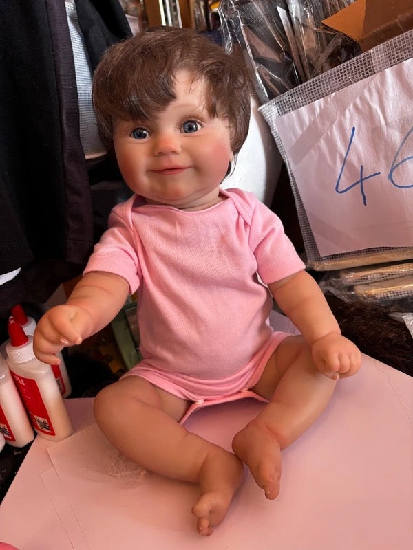 Poupée bébé fille 50 cm Ultra réaliste + accessoires