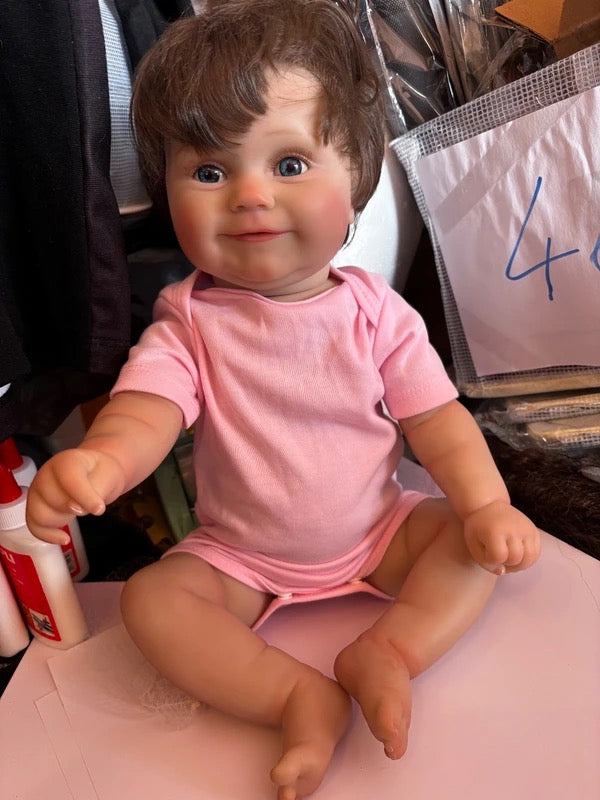 Poupée bébé fille 50 cm Ultra réaliste + accessoires