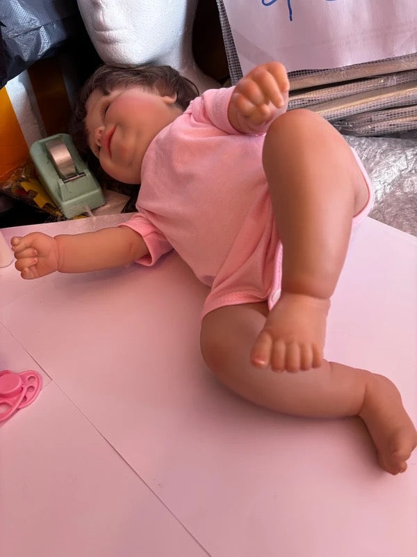 Poupée bébé fille 50 cm Ultra réaliste + accessoires