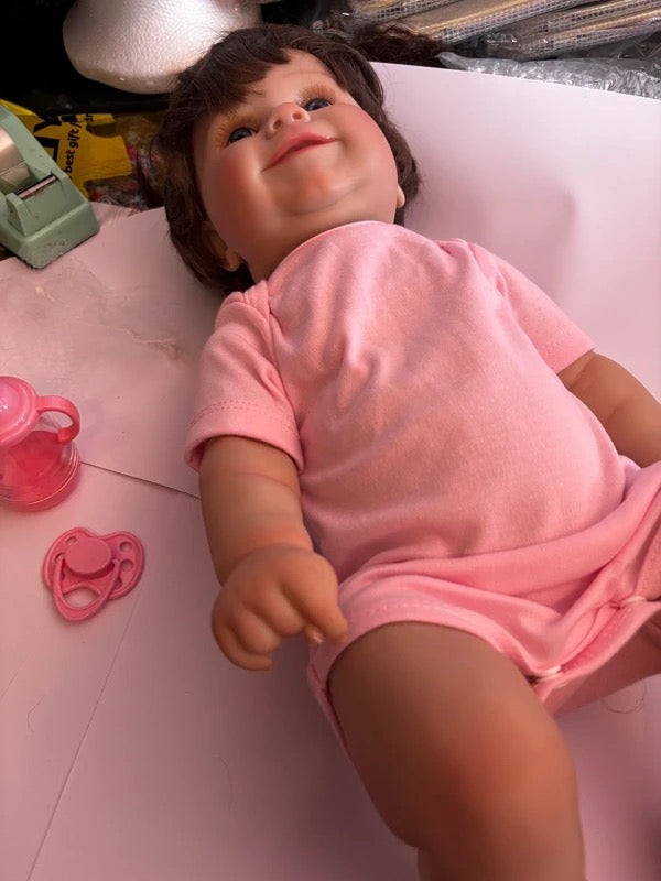 Poupée bébé fille 50 cm Ultra réaliste + accessoires
