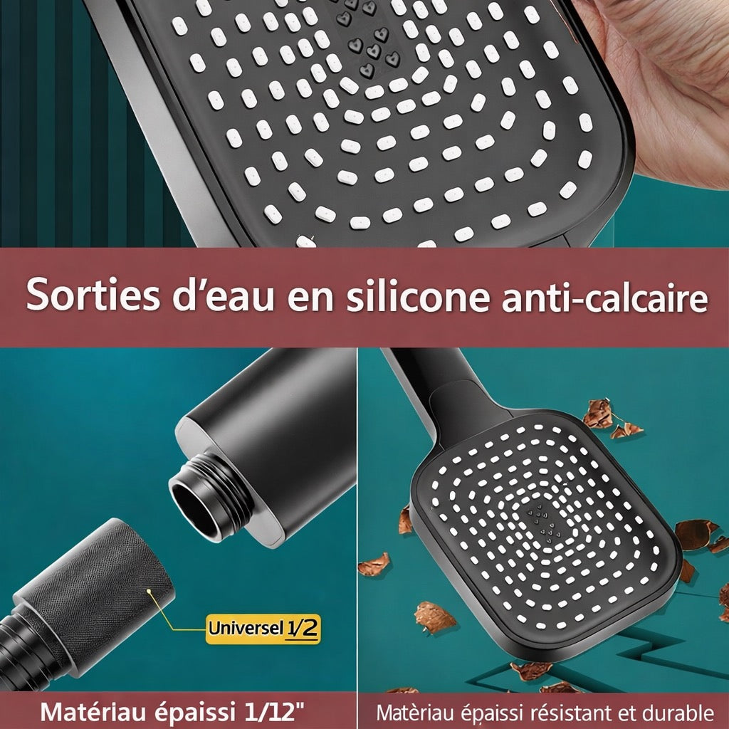 Douchette WC / Salle de bain – Haute pression – 4 modes de jet