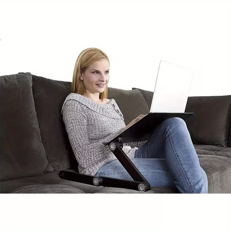💻 TABLE ORDINATEUR PLIABLE 360° – RÉGLABLE MULTI-USAGES