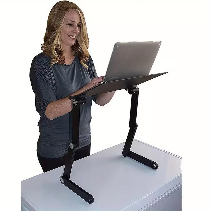 💻 TABLE ORDINATEUR PLIABLE 360° – RÉGLABLE MULTI-USAGES
