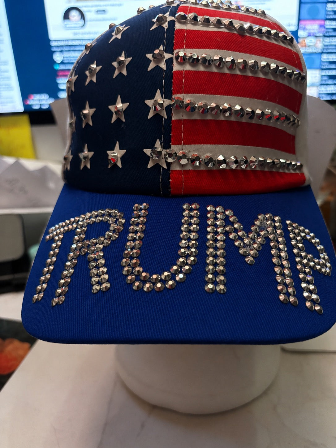 🇺🇸 CASQUETTE TRUMP STRASS – ÉDITION LIMITÉE 🇺🇸