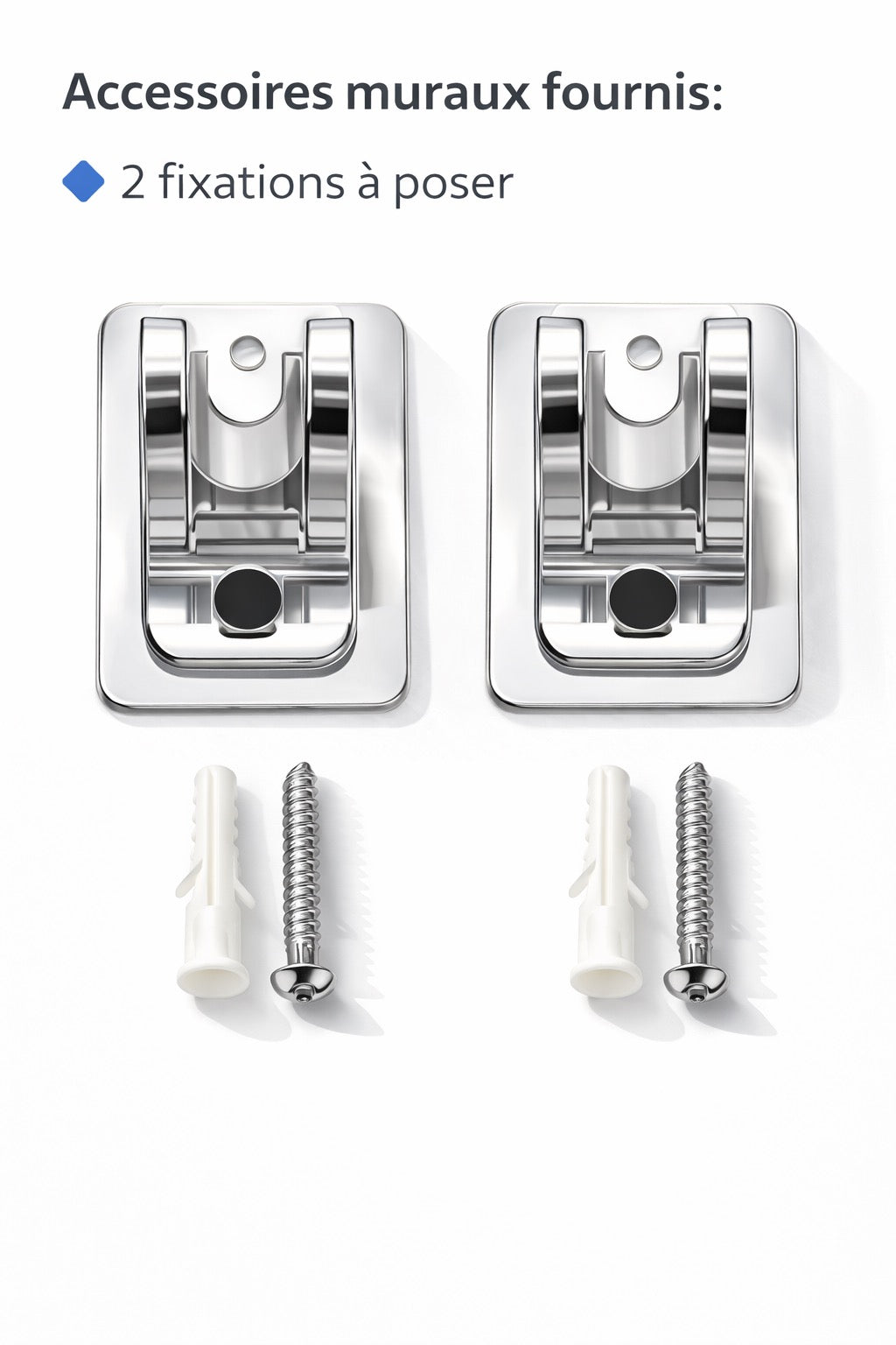 Douche en duo — 2 têtes de douche portables